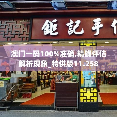 澳门一码100%准确,精确评估解析现象_特供版11.258