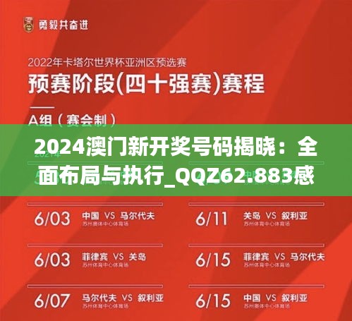2024澳门新开奖号码揭晓：全面布局与执行_QQZ62.883感知版