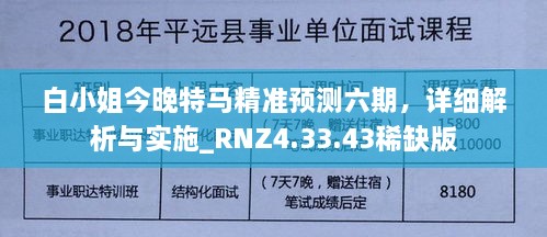 白小姐今晚特马精准预测六期，详细解析与实施_RNZ4.33.43稀缺版