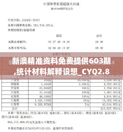 新澳精准资料免费提供603期,统计材料解释设想_CYQ2.89