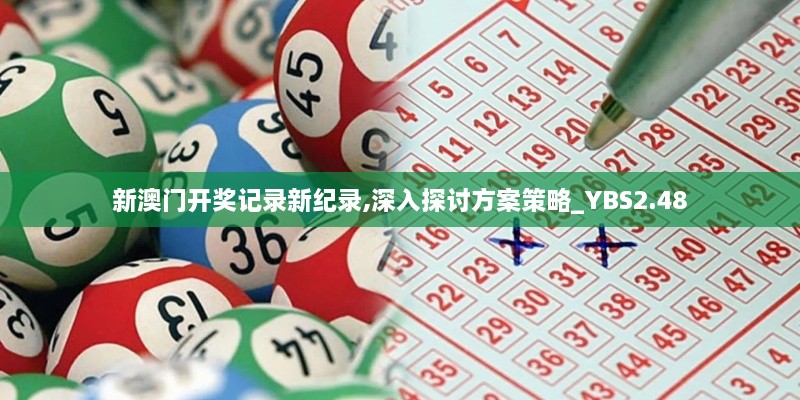 新澳门开奖记录新纪录,深入探讨方案策略_YBS2.48