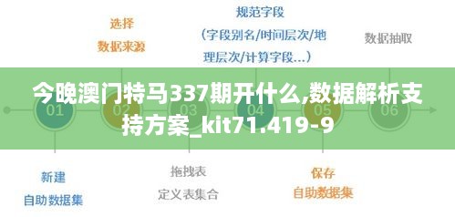 今晚澳门特马337期开什么,数据解析支持方案_kit71.419-9