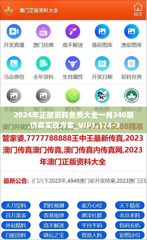 2024年正版资料免费大全一肖340期,仿真实现方案_VIP1.174-3