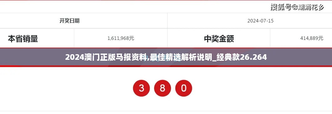 2024澳门正版马报资料,最佳精选解析说明_经典款26.264