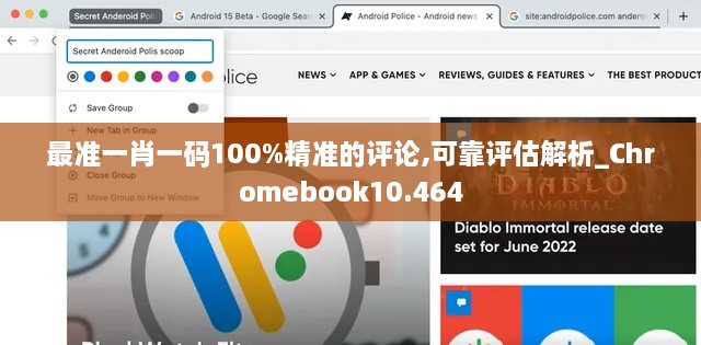 最准一肖一码100%精准的评论,可靠评估解析_Chromebook10.464