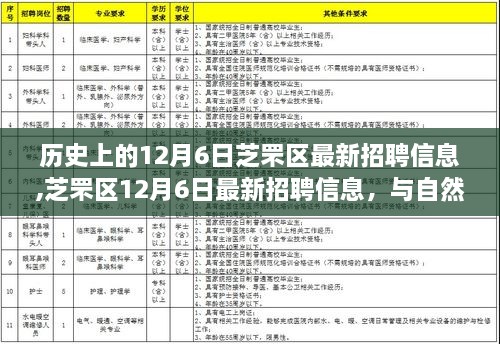 芝罘区最新招聘信息发布，与自然共舞，启程寻找内心的宁静之旅（12月6日）