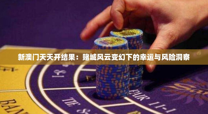 新澳门天天开结果：赌城风云变幻下的幸运与风险洞察