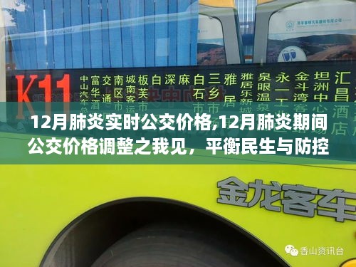 12月肺炎期间公交价格调整，民生与防控成本的平衡之我见
