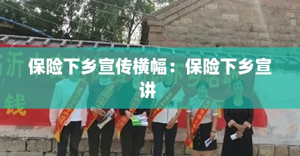 保险下乡宣传横幅：保险下乡宣讲 