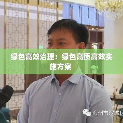 绿色高效治理：绿色高质高效实施方案 