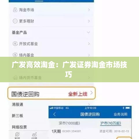 广发高效淘金：广发证券淘金市场技巧 