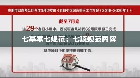 七基本七规范：七项规范内容 