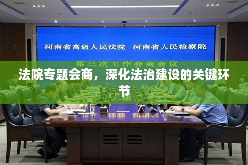 法院专题会商，深化法治建设的关键环节