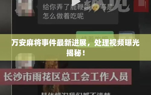 万安麻将事件最新进展，处理视频曝光揭秘！