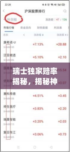 瑞士独家赔率揭秘，揭秘神秘背后的真相！
