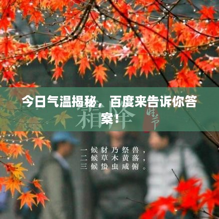 今日气温揭秘，百度来告诉你答案！