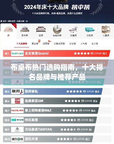 布桌布热门选购指南，十大排名品牌与推荐产品